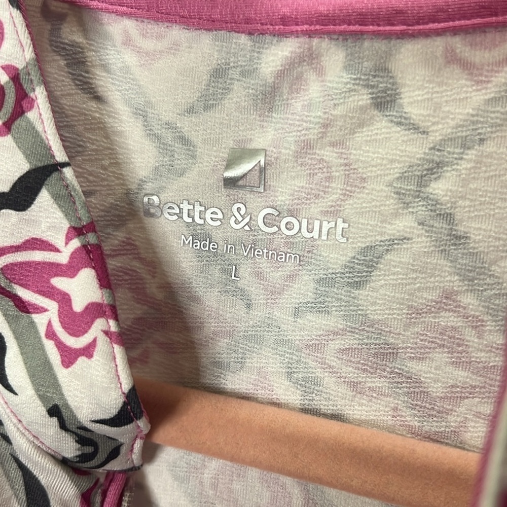 Bette & Court dress Pink geometric print Large - Picture 3 of 5